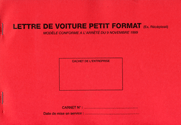 lettre de voiture petit format nationale