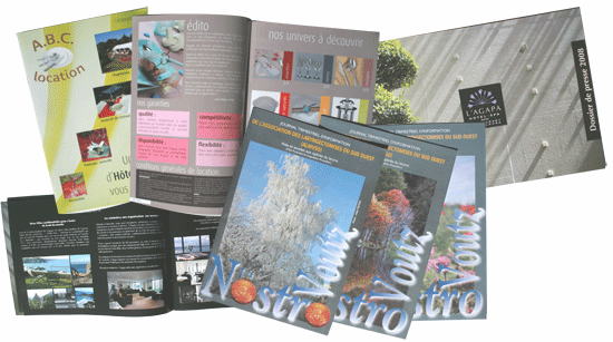 Brochures, Magazines
